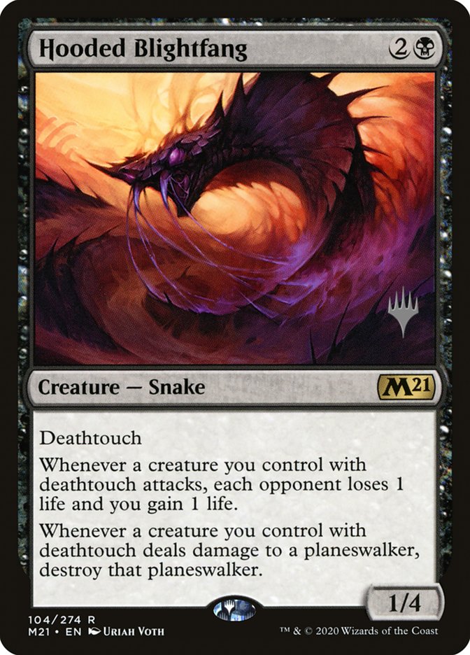 Hooded Blightfang [Promo Pack] [104p] [Core Set 2021 Promos] [Non-Foil]