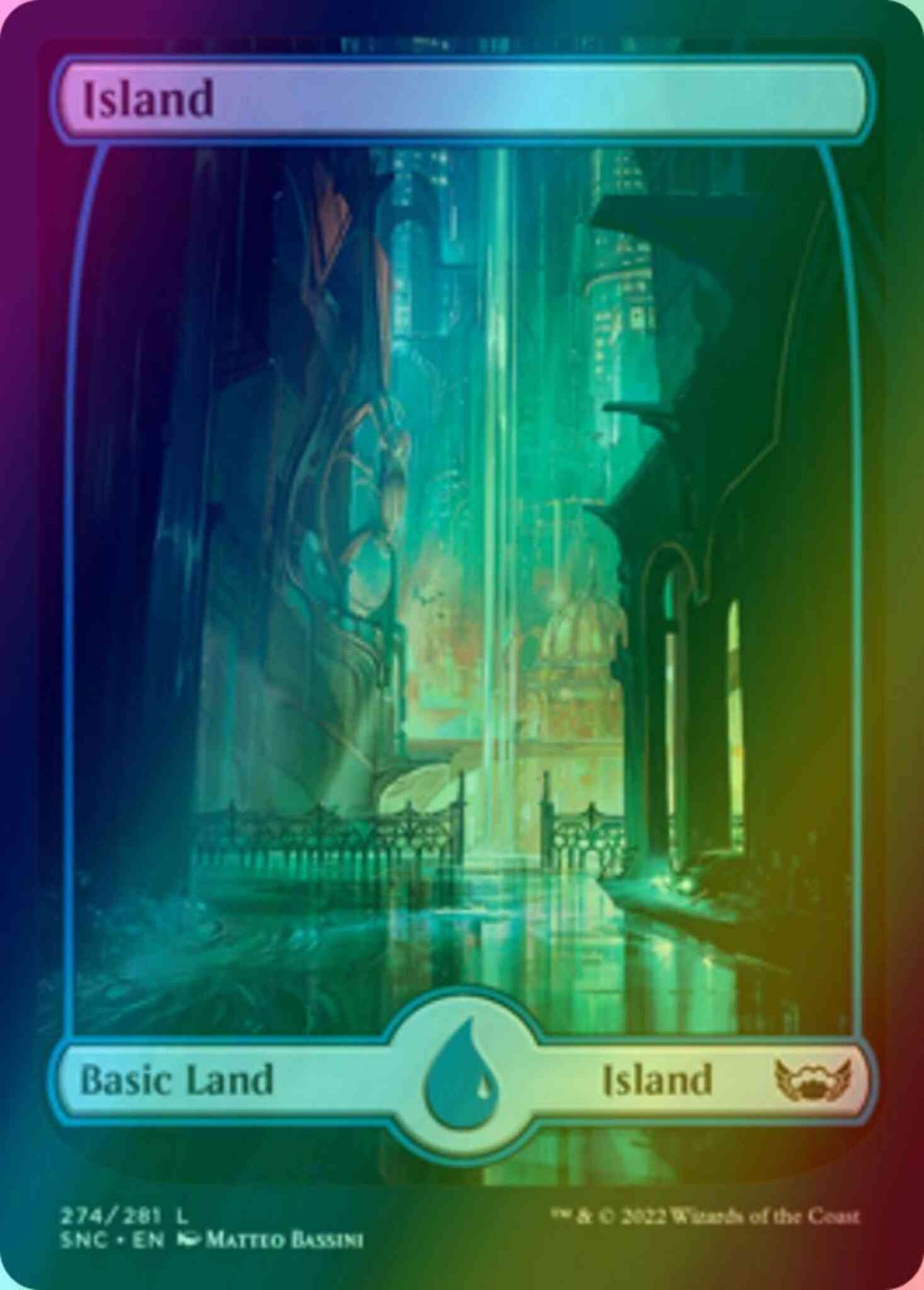 Island [274] [Full Art] [Metropolis] [Streets of New Capenna] [Foil]