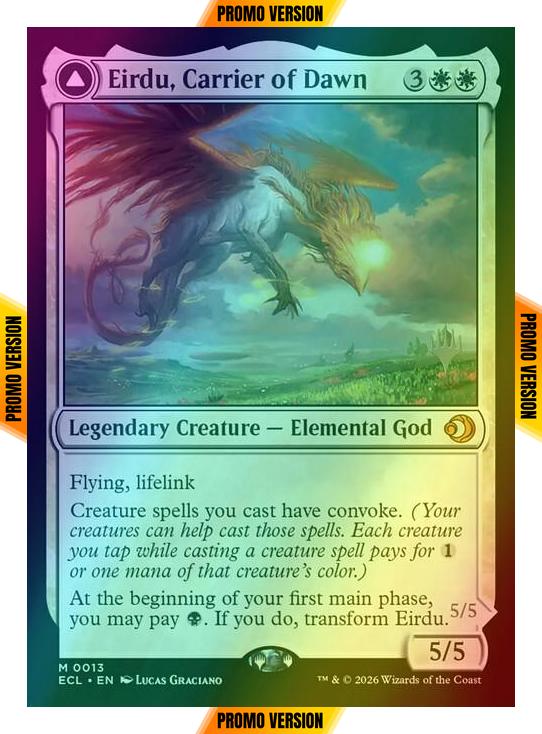 Eirdu, Carrier of Dawn // Isilu, Carrier of Twilight [13p] [Promo Pack] [Lorwyn Eclipsed: Promos] [Foil]
