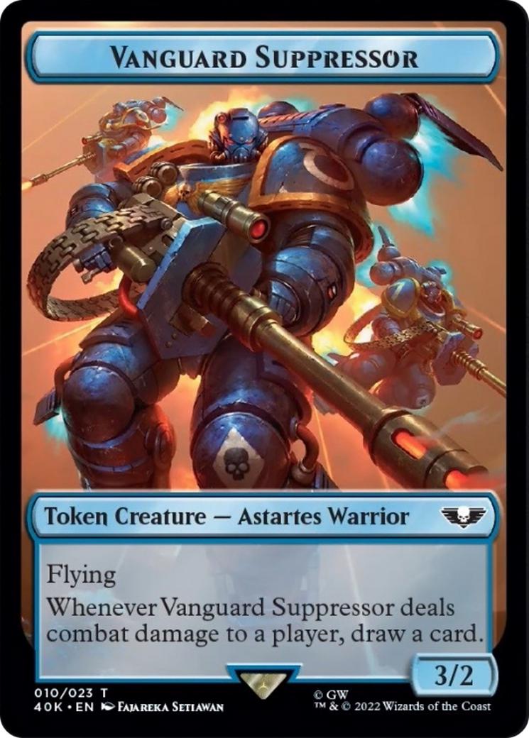 Soldier Token (04) // Vanguard Suppressor Token (10) [Universes Beyond: Warhammer 40,000: Tokens] [Non-Foil]