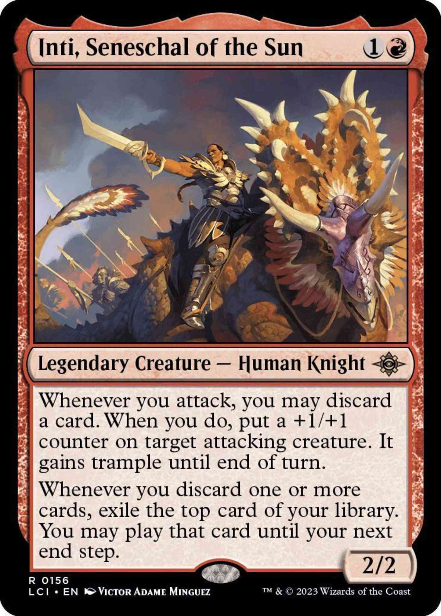 Inti, Seneschal of the Sun [156] [The Lost Caverns of Ixalan] [Non-Foil]