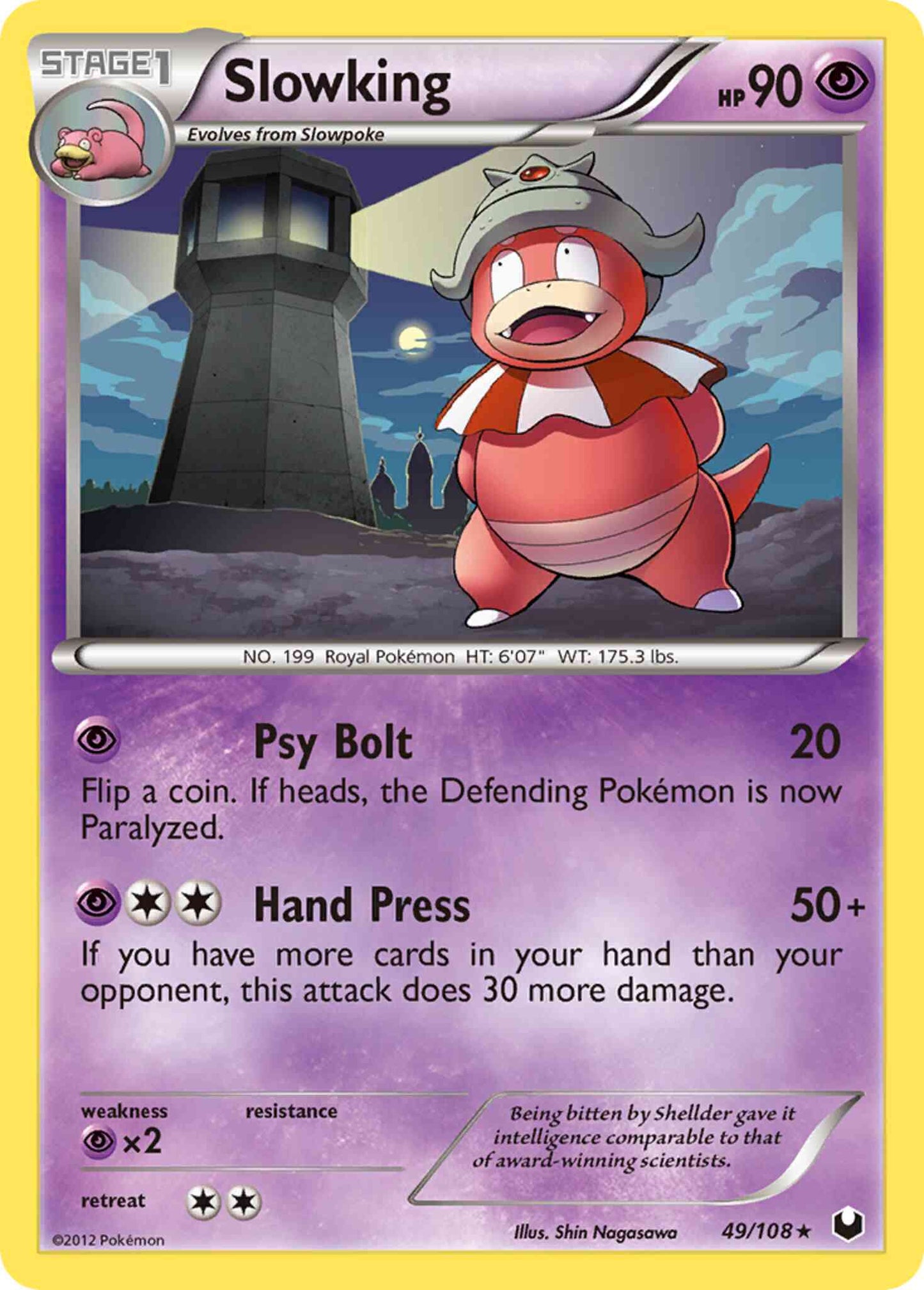 Slowking - 49/108 - Rare [bw5-49] [Reverse Holo]