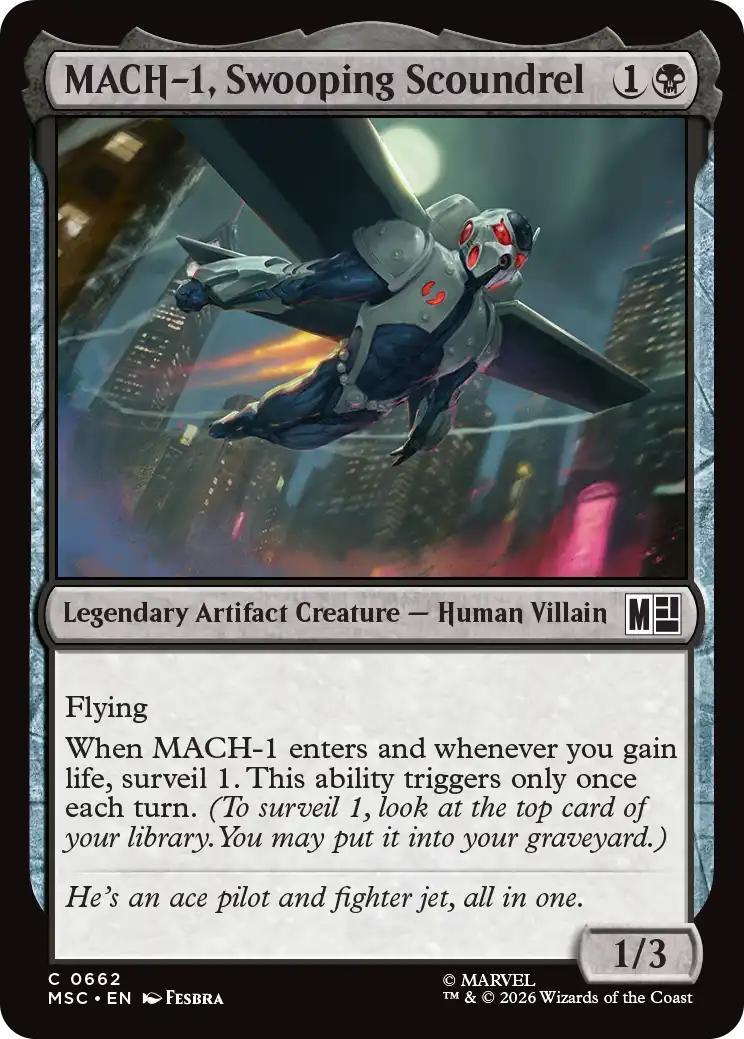 MACH-1, Swooping Scoundrel [662] [Jumpstart] [Marvel Super Heroes: Commander] [Non-Foil]