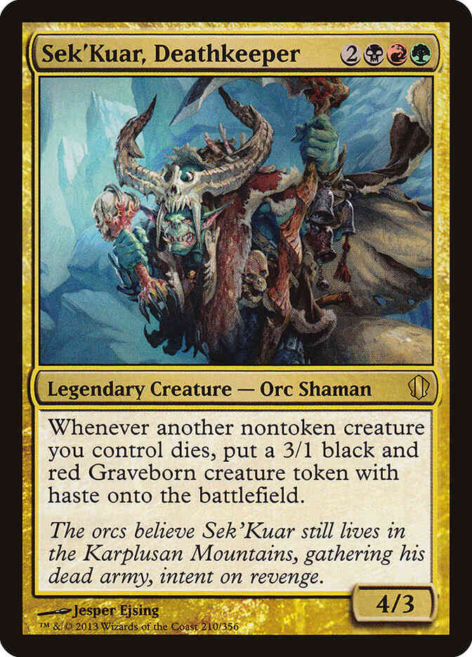Sek'Kuar, Deathkeeper [210] [Commander 2013] [Non-Foil]