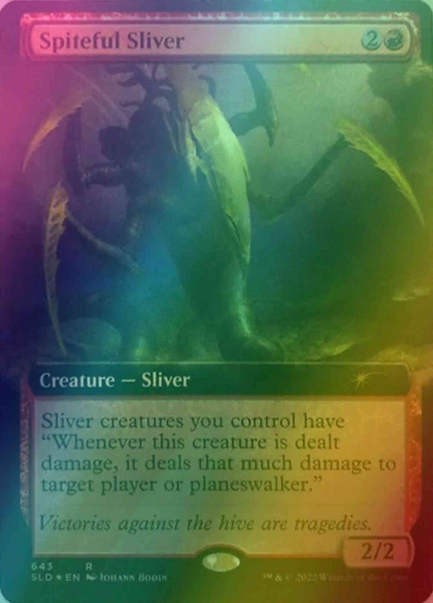 Spiteful Sliver [0643] [Extended Art] [Johann Bodin] [Secret Lair Drop] [Foil]