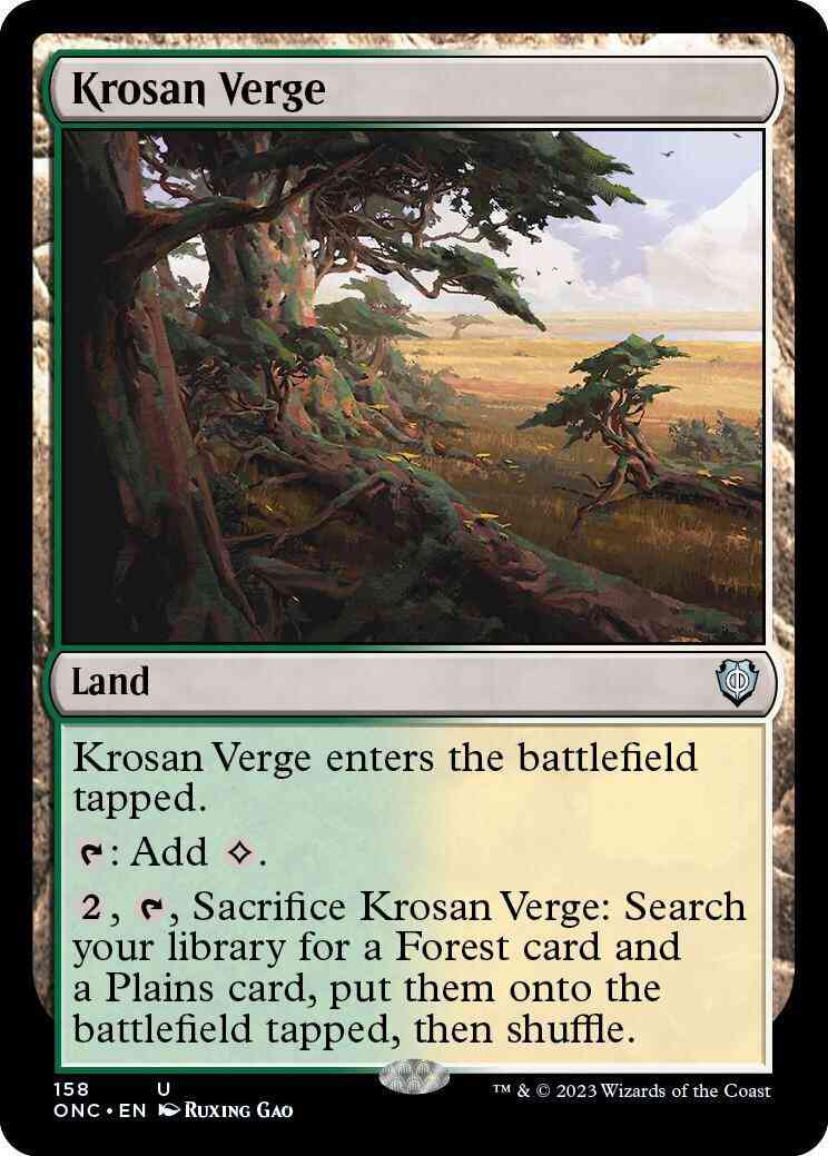 Krosan Verge [158] [Phyrexia: All Will Be One: Commander] [Non-Foil]