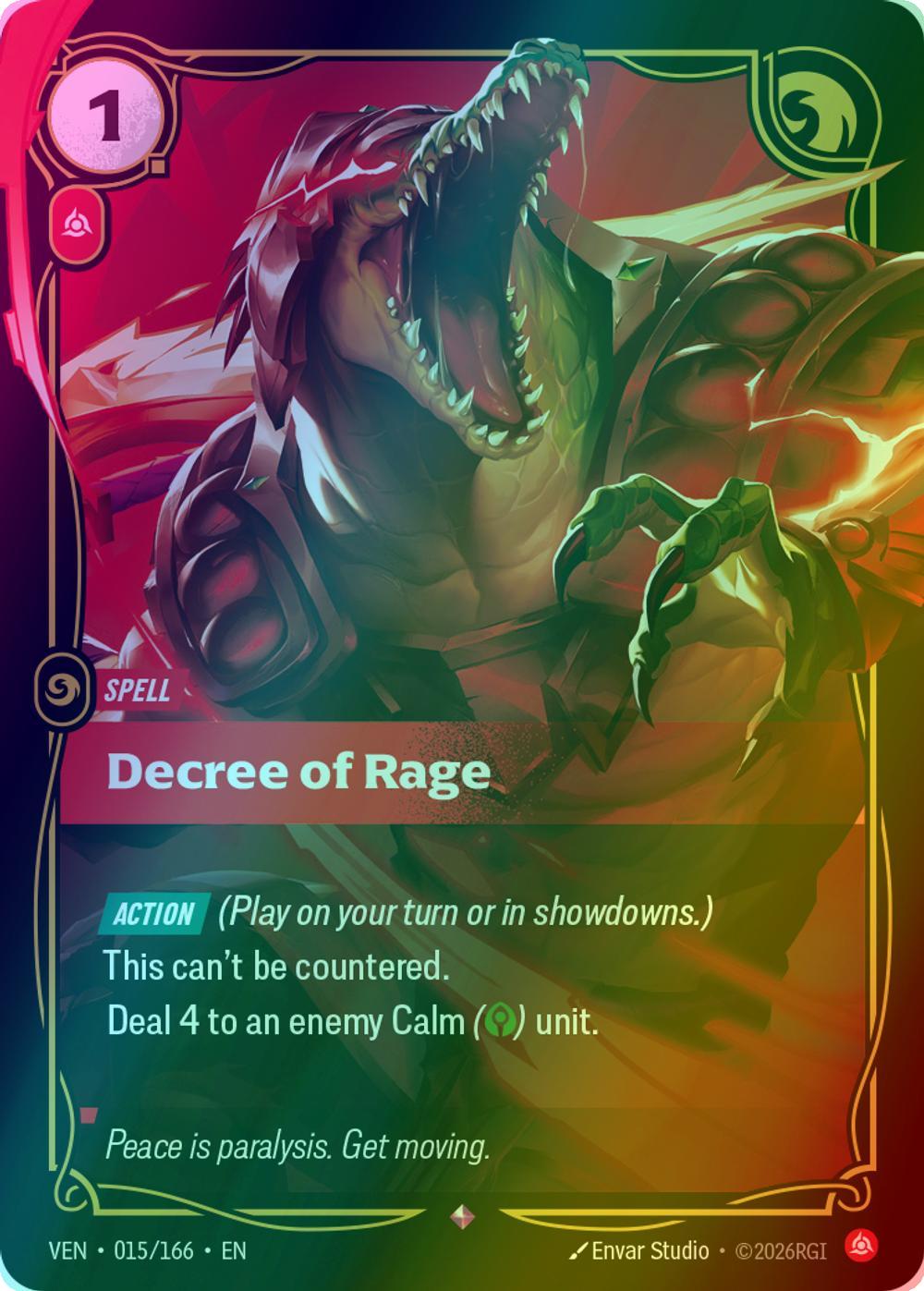 Decree of Rage - 015/166 [Vendetta] [Foil]