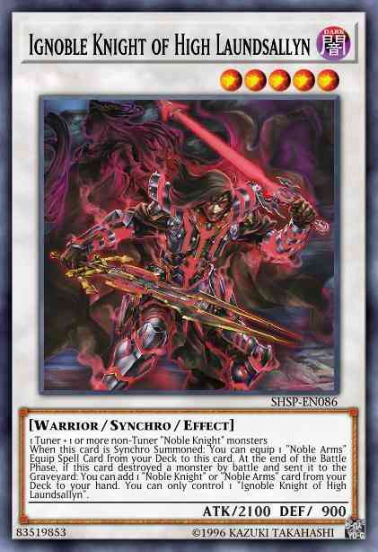 Ignoble Knight of High Laundsallyn - SHSP-EN086 - Secret Rare - 1st Edition