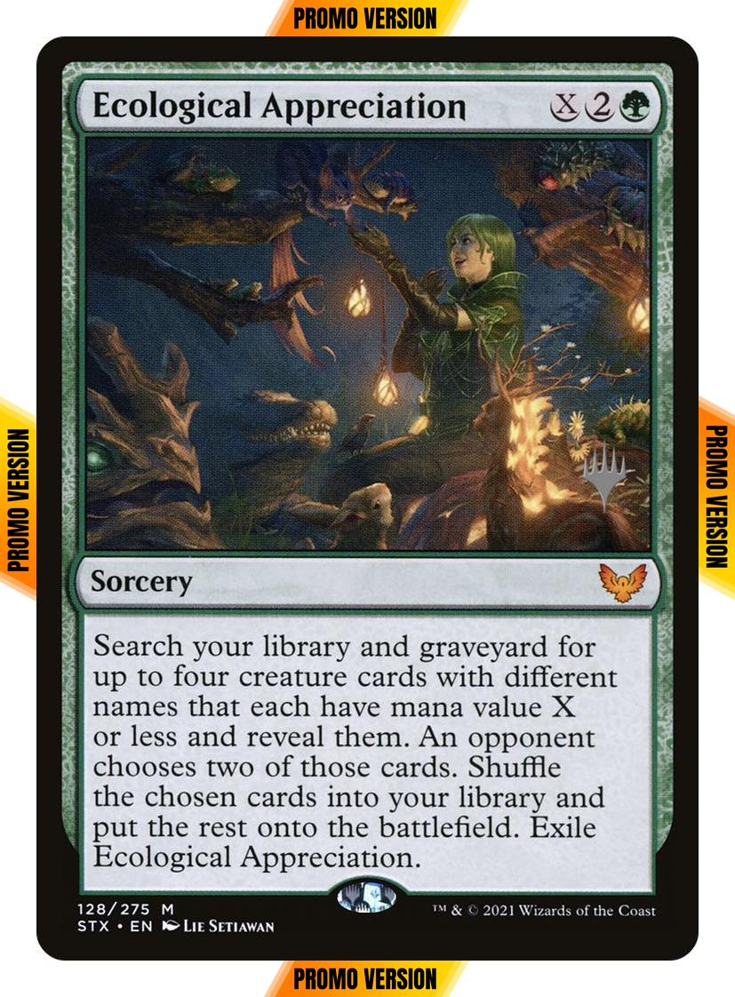Ecological Appreciation [Promo Pack] [128p] [Strixhaven: School of Mages Promos] [Non-Foil]