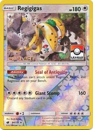 Regigigas - 84/111 - 4th Place League Promo [sm4msp-84] [Reverse Holo]