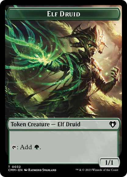 Elf Druid Token (32) // Spirit Token (39) [Commander Masters: Tokens] [Non-Foil]