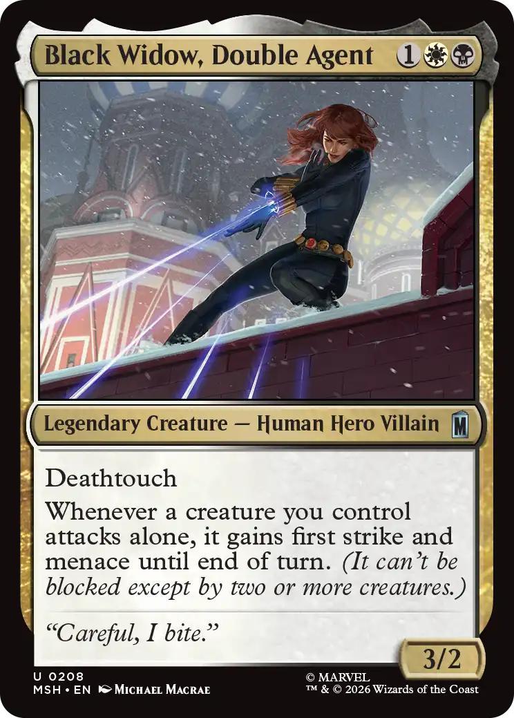 Black Widow, Double Agent [208] [Marvel Super Heroes] [Non-Foil]