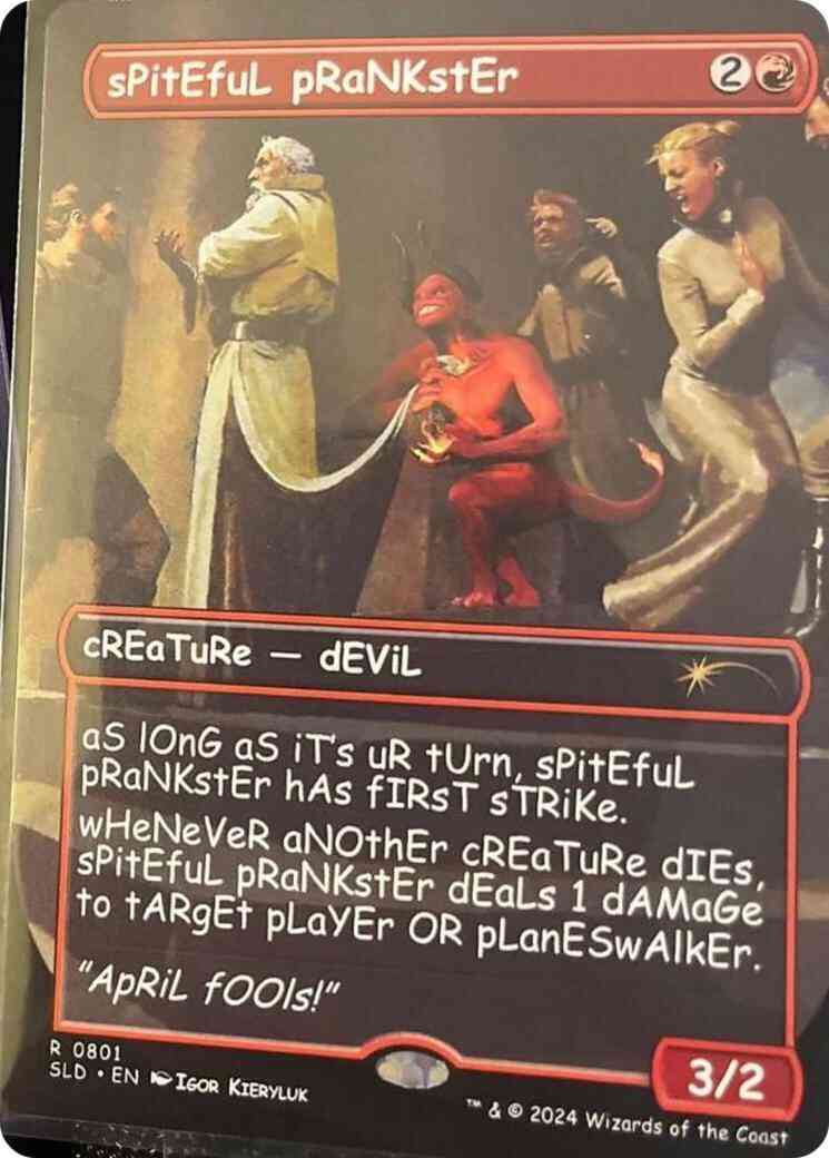 Spiteful Prankster [0801] [Borderless] [Sans Mercy] [Secret Lair Drop] [Foil]