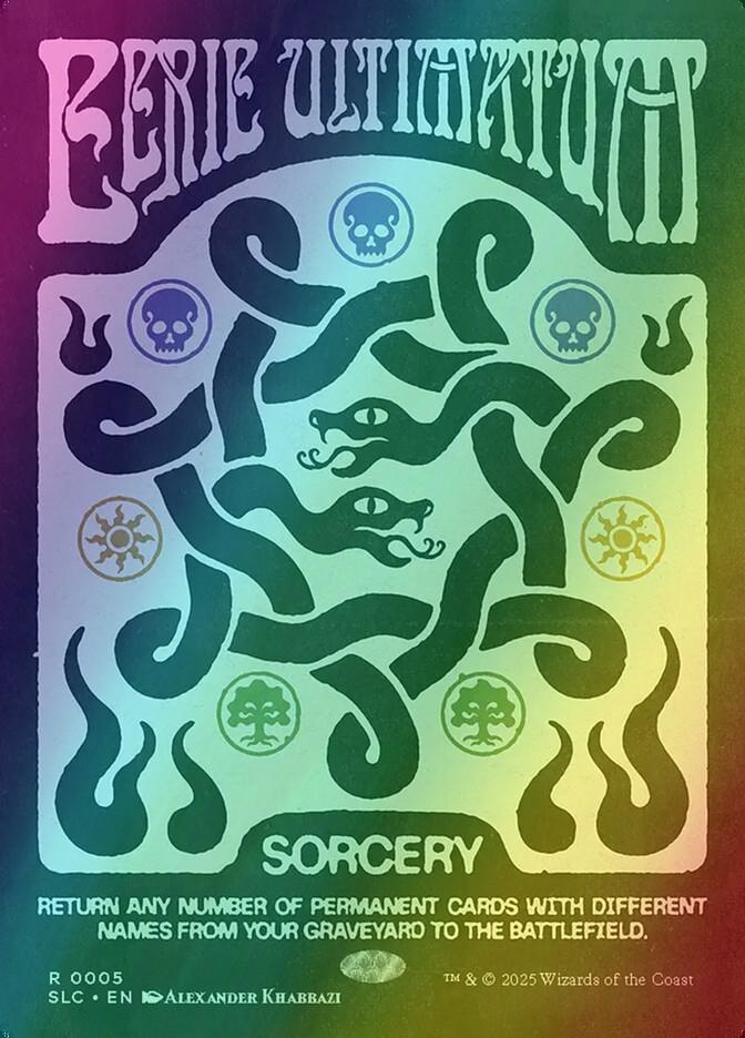 Eerie Ultimatum [0005] [Borderless] [Encyclopedia of Magic] [Secret Lair Countdown] [Foil]