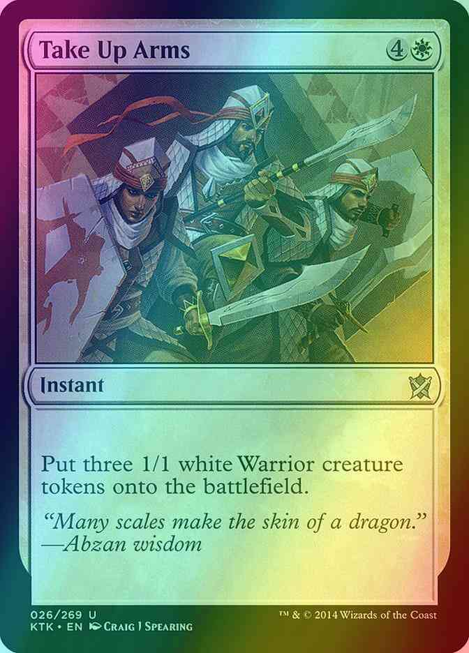 Take Up Arms [26] [Khans Of Tarkir] [Foil]