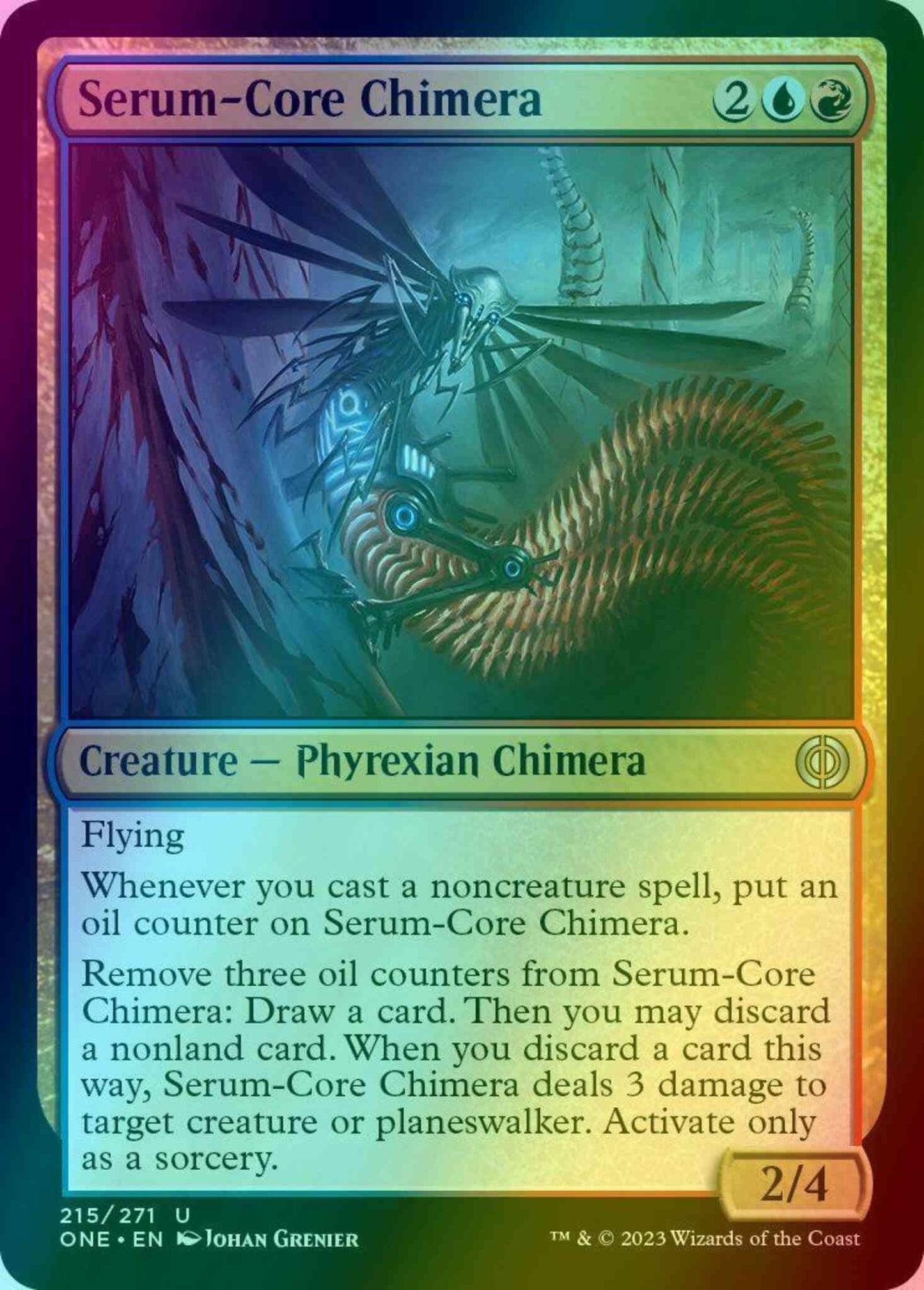 Serum-Core Chimera [215] [Phyrexia: All Will Be One] [Foil]