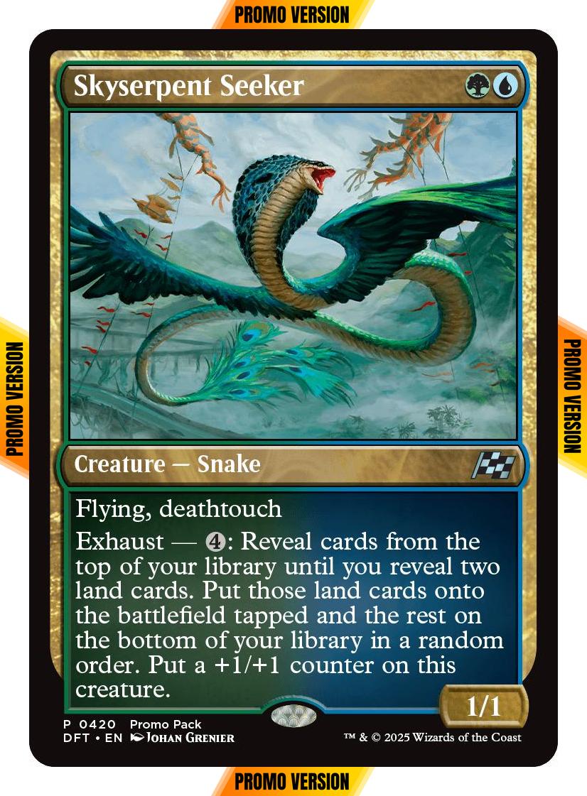 Skyserpent Seeker [420] [Dark Frame Promo Pack] [Aetherdrift] [Non-Foil]