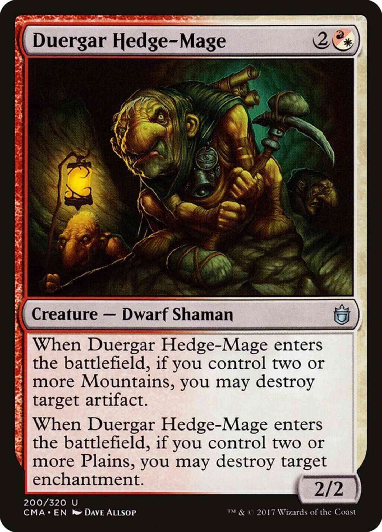 Duergar Hedge-Mage [200] [Commander Anthology] [Non-Foil]