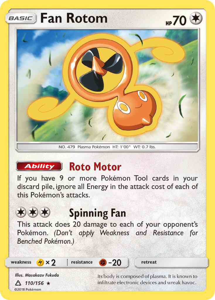 Fan Rotom - 110/156 - Rare [sm5-110] [Non-Holo]