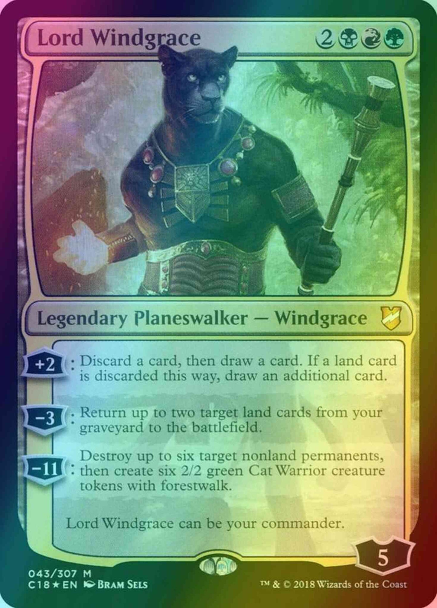 Lord Windgrace [43] [Commander 2018] [Foil]