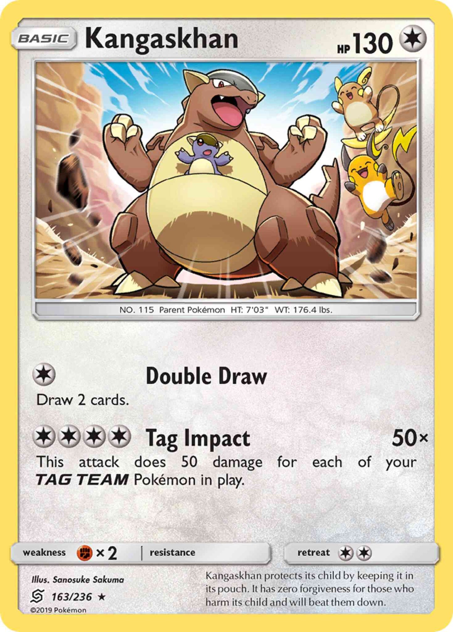 Kangaskhan - 163/236 - Rare Holo [sm11-163] [Holo]