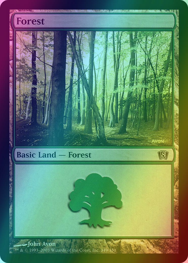 Forest [349x] [349] [Eighth Edition] [Foil]
