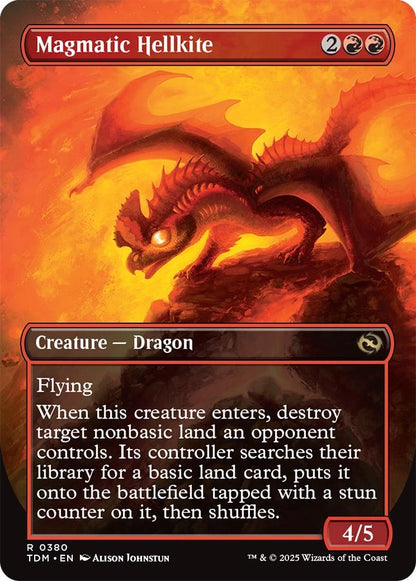 Magmatic Hellkite // Magmatic Hellkite [380] [Borderless] [Tarkir: Dragonstorm] [Non-Foil]
