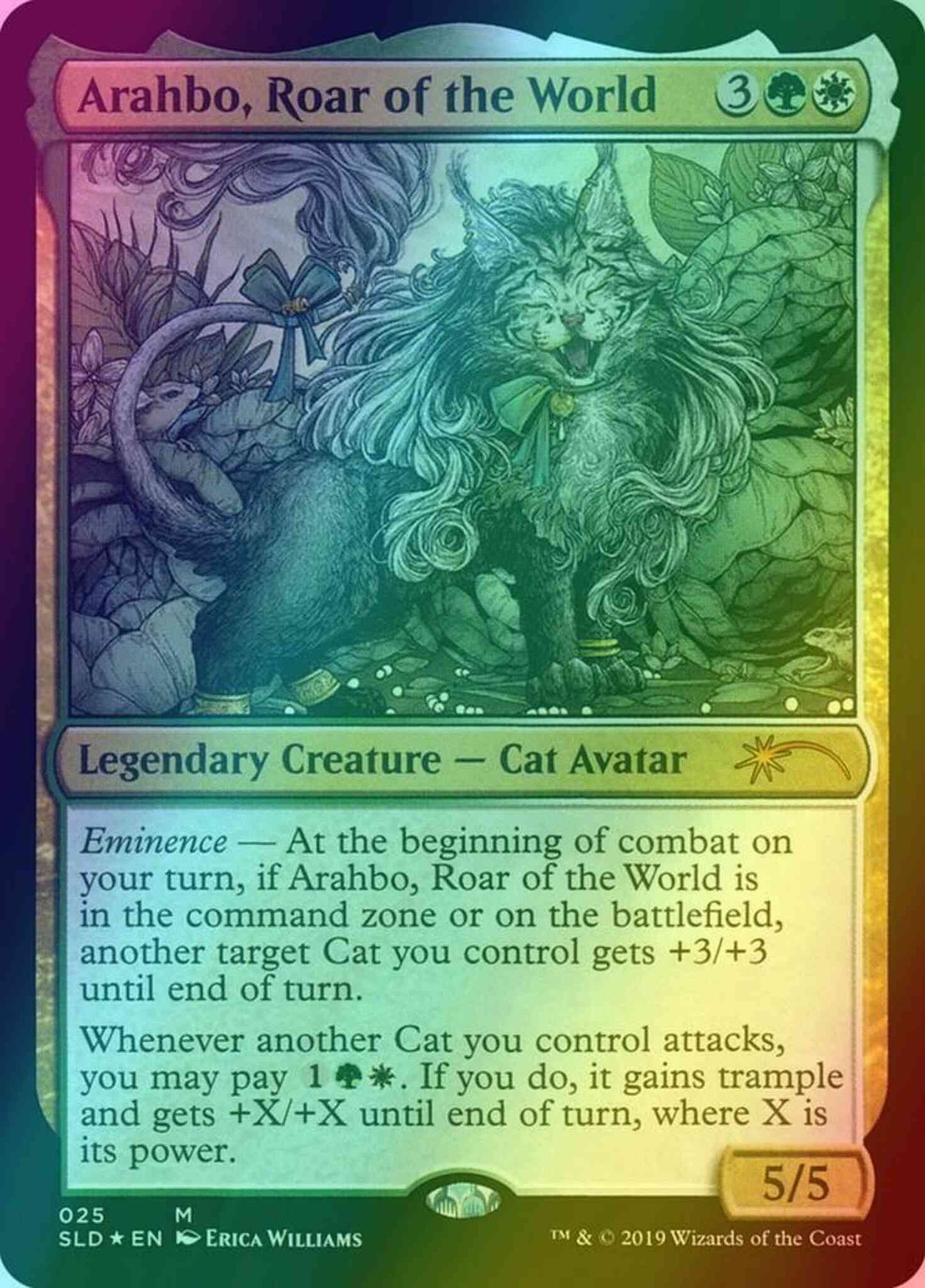 MTG Commander EDH Deck: Arahbo, Roar Of The World - 100 Card Custom Cat Deck Magic The Gathering Cards MTG Commander EDH Deck: Arahbo, Roar Of The World - 100 Card Custom Cat Deck Magic The Gathering Cards