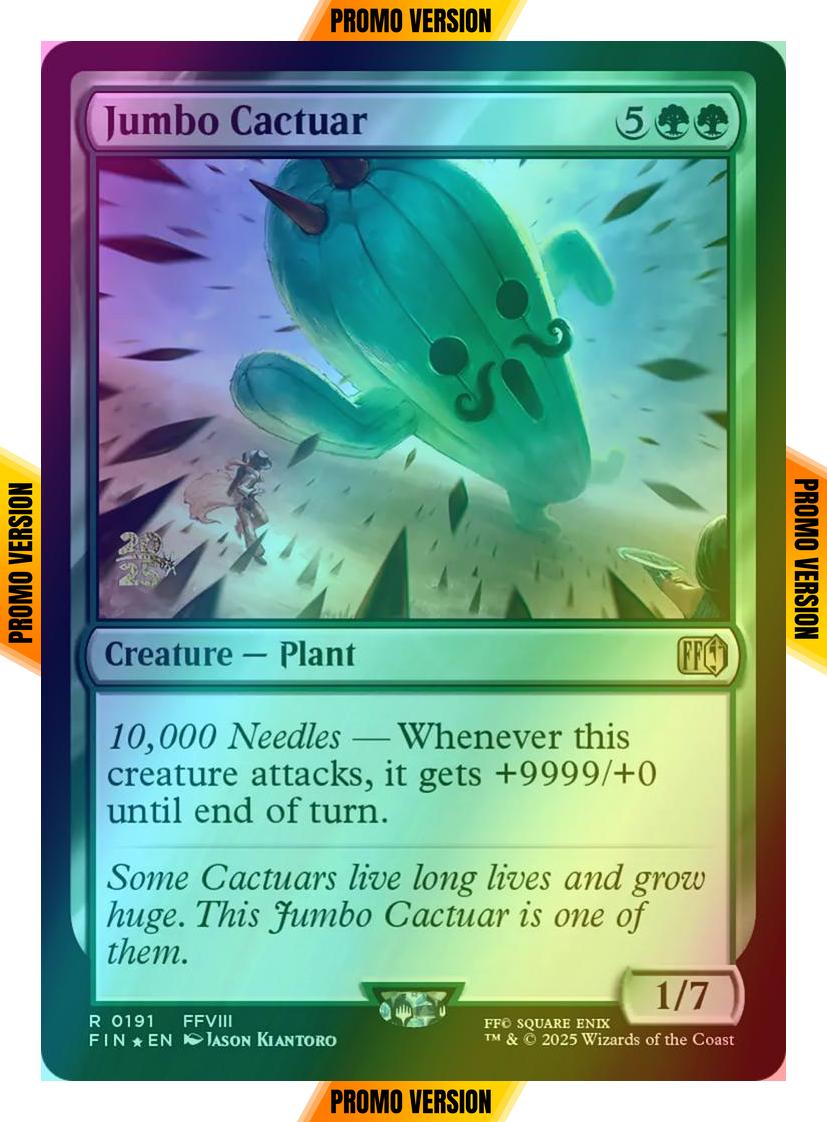 Jumbo Cactuar [191s] [Prerelease] [FINAL FANTASY: Promos] [Foil]