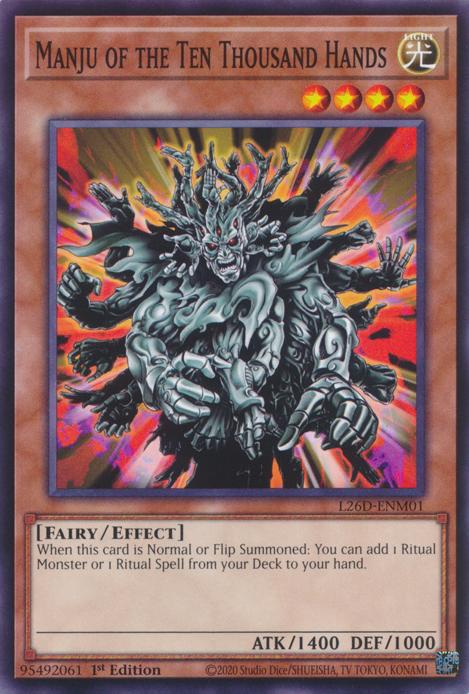 Manju of the Ten Thousand Hands - L26D-ENM01 - Common - 1st Edition