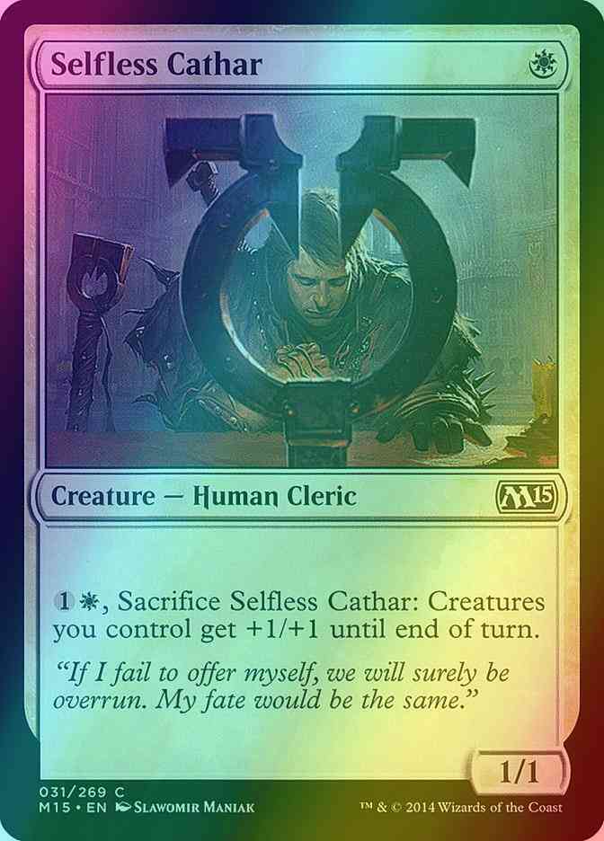 Selfless Cathar [31] [Magic 2015] [Foil]