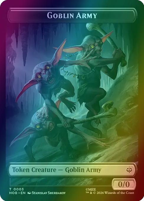 Goblin Army Token (03) // Treasure Token (12) [The Hobbit: Tokens] [Foil]
