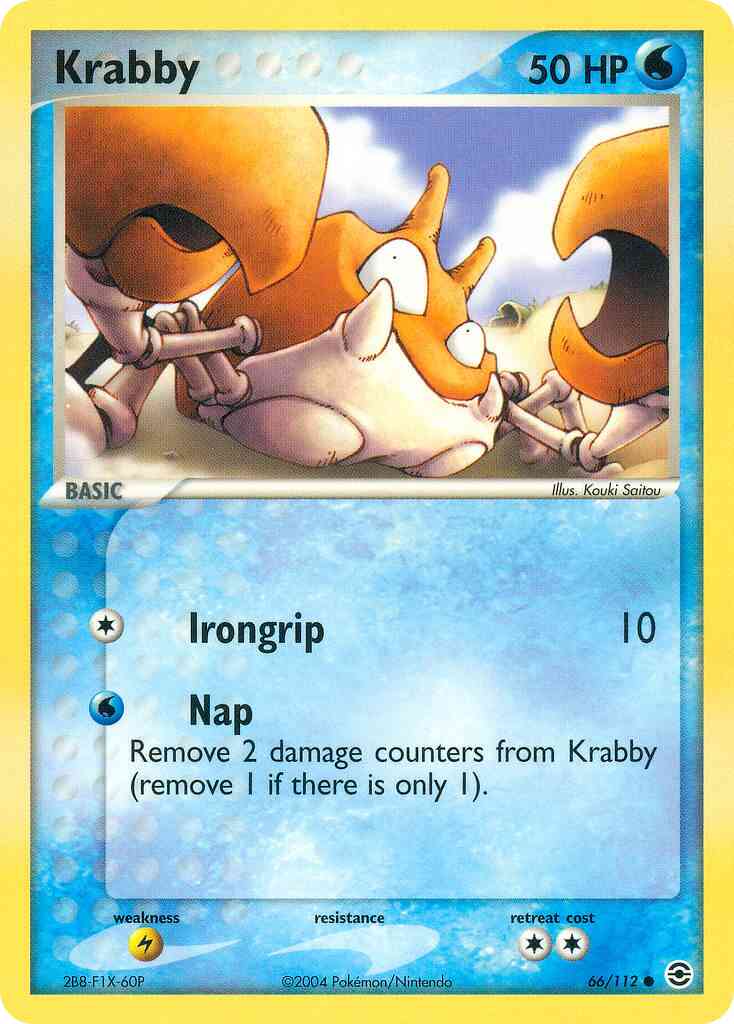 Krabby - 66/112 - Common [ex6-66] [Reverse Holo]