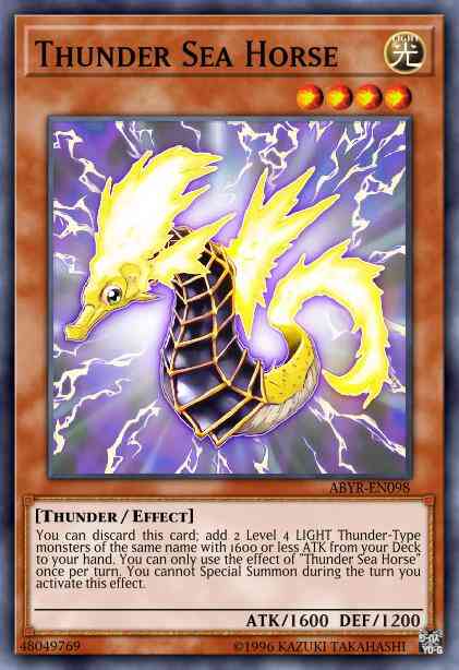 Thunder Sea Horse - ABYR-EN098 - Secret Rare - 1st Edition