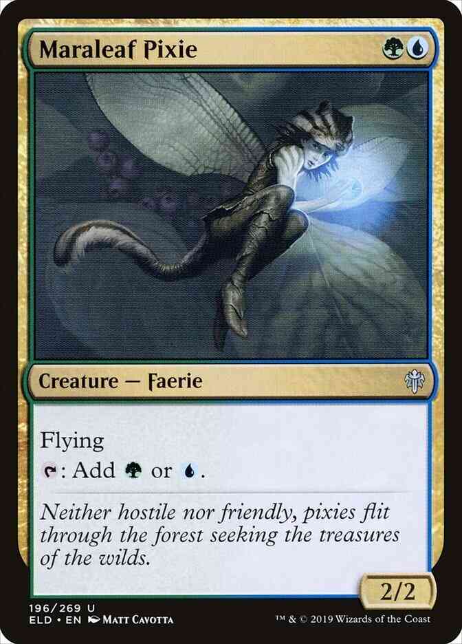 Maraleaf Pixie [196] [Throne of Eldraine] [Non-Foil]