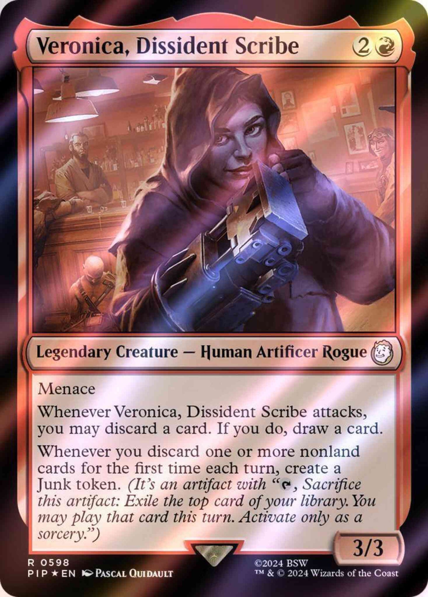 Veronica, Dissident Scribe [598] [Fallout] [Surge Foil]