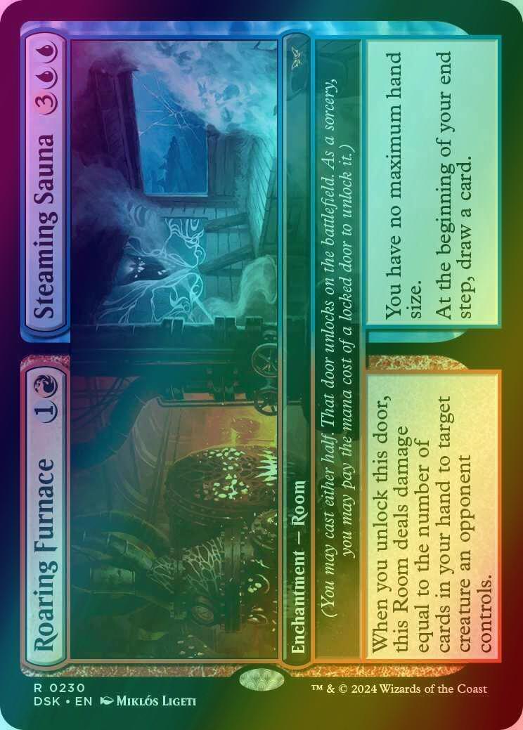 Roaring Furnace // Steaming Sauna [230] [Duskmourn: House of Horror] [Foil]
