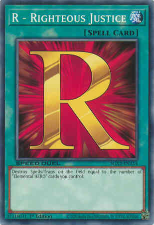 R - Righteous Justice - SGX2-ENA14 - Common - 1st Edition