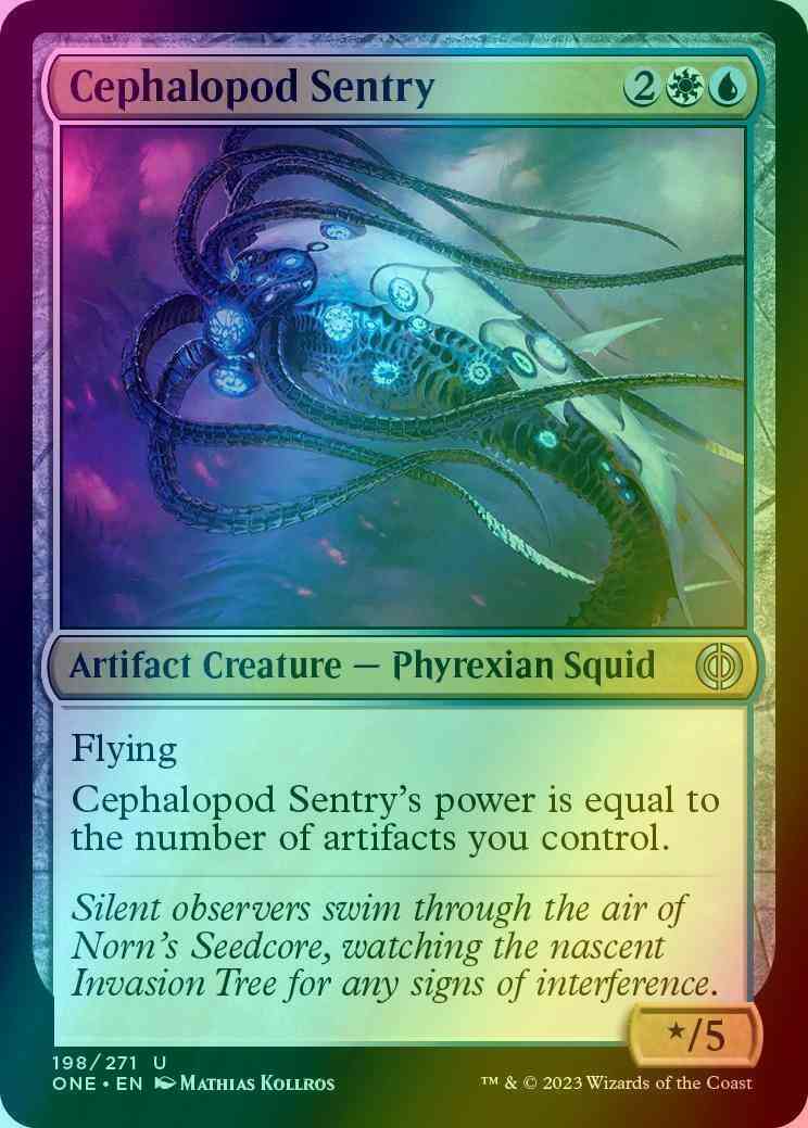 Cephalopod Sentry [198] [Phyrexia: All Will Be One] [Foil]