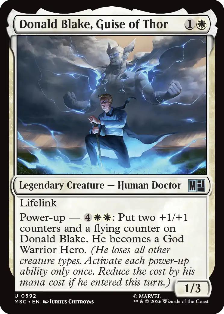 Donald Blake, Guise of Thor [592] [Jumpstart] [Marvel Super Heroes: Commander] [Non-Foil]