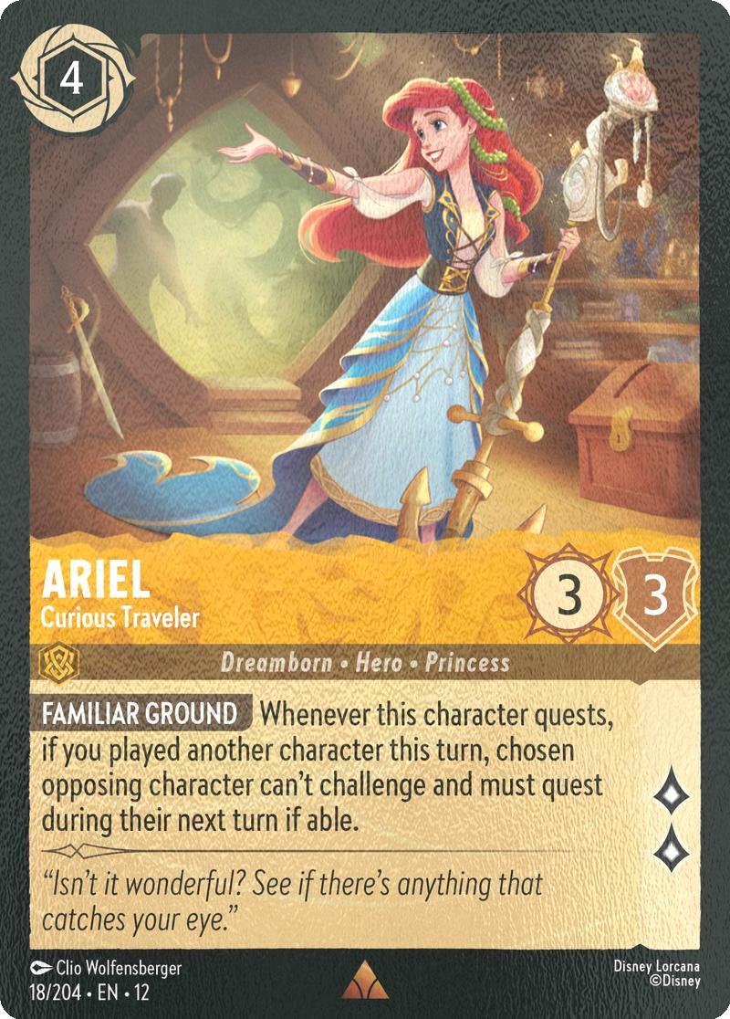 Ariel - Curious Traveler - 18/204 [Wilds Unknown] [Cold Foil]