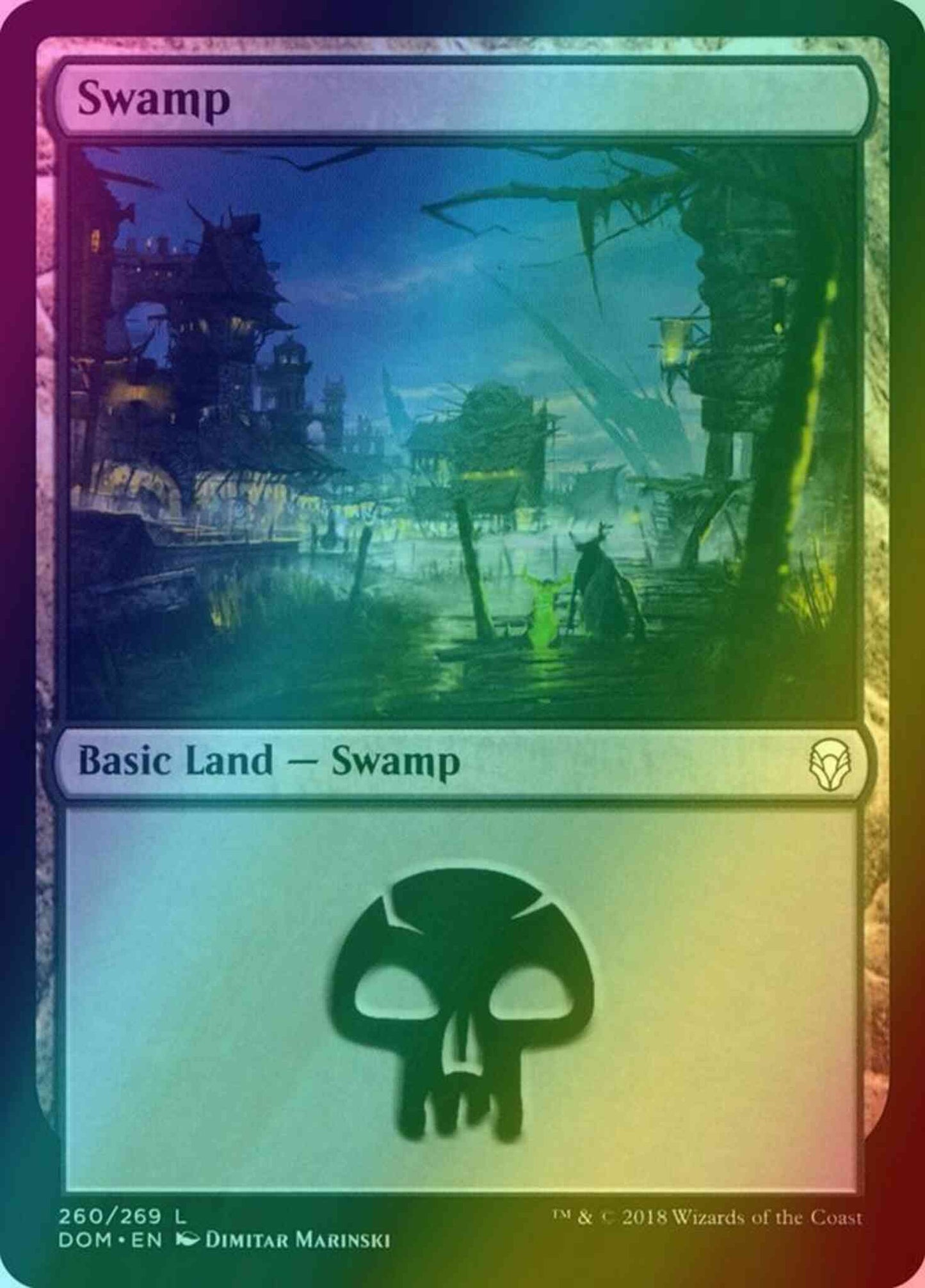 Swamp [260] [Dominaria] [Foil]