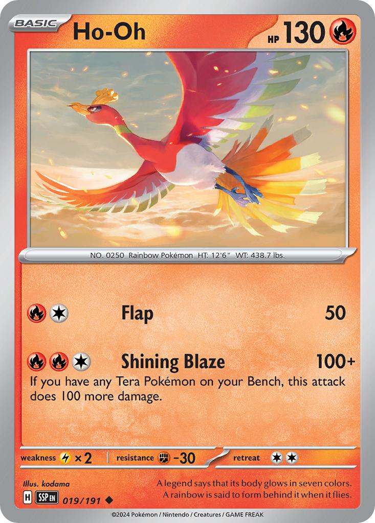 Ho-Oh - 019/191 - Uncommon [sv08-019] [Non-Holo]