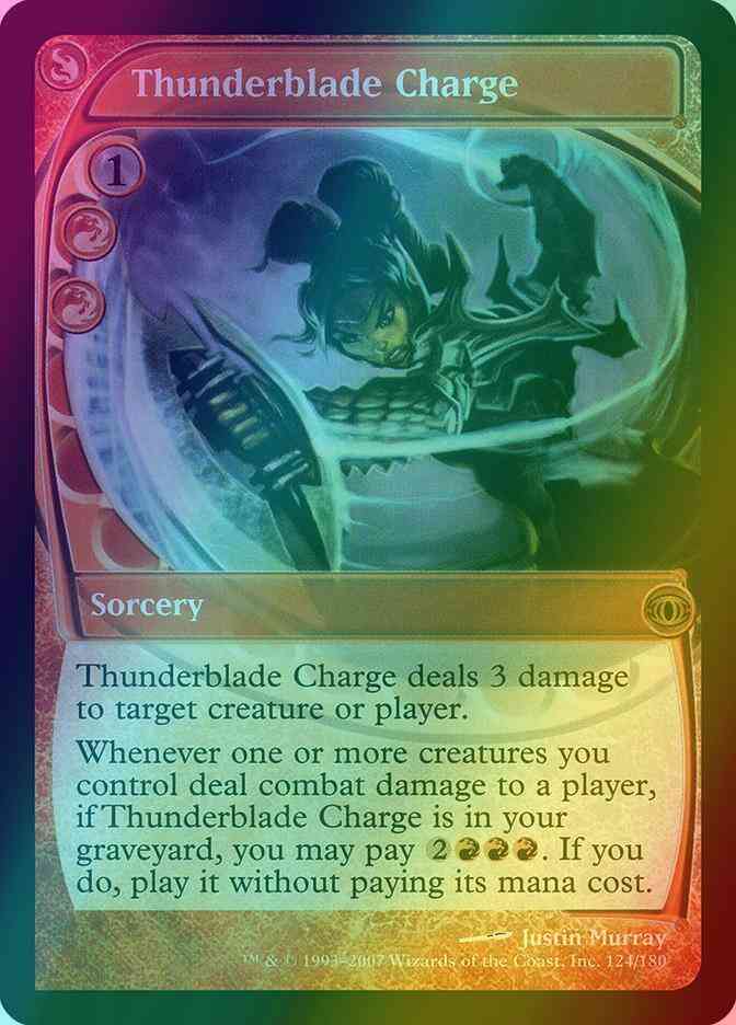 Thunderblade Charge [124] [Future Sight] [Foil]