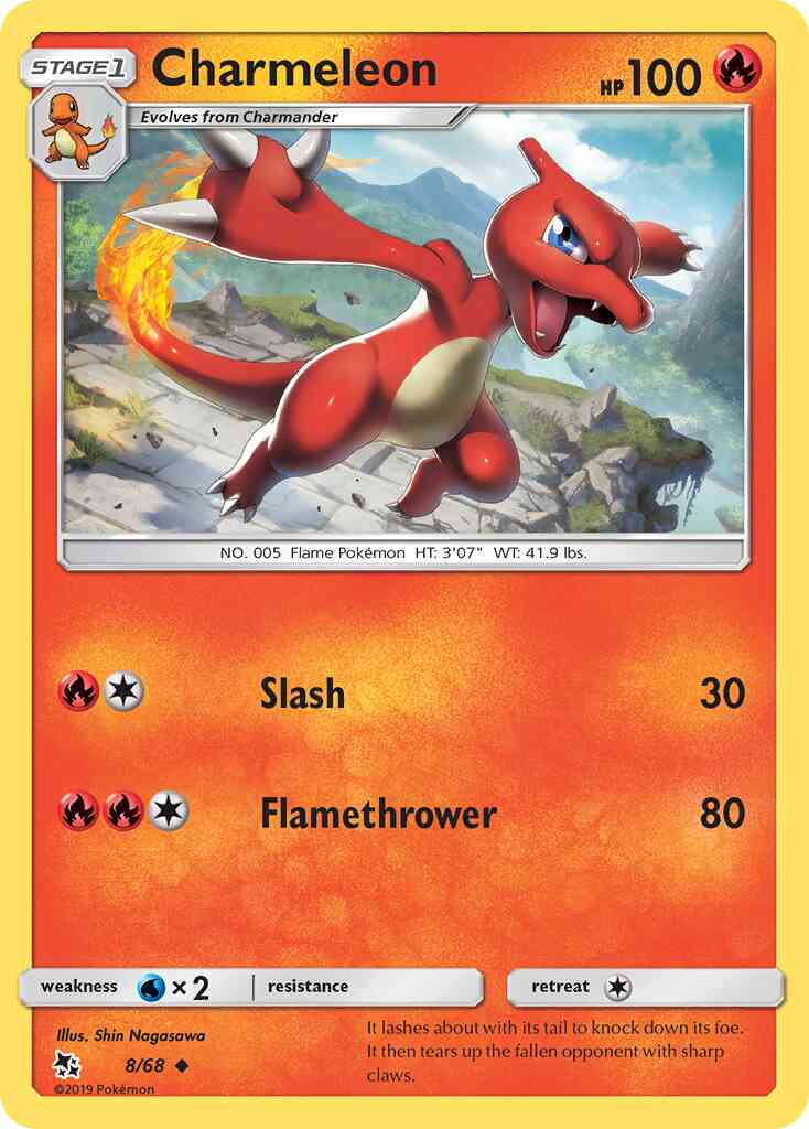 Charmeleon - 8/68 - Uncommon [sm115-8] [Non-Holo]