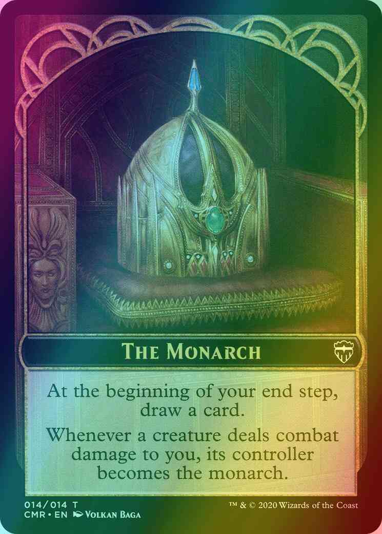 The Monarch Token (14) // Treasure Token (12) [Commander Legends Tokens] [Foil]
