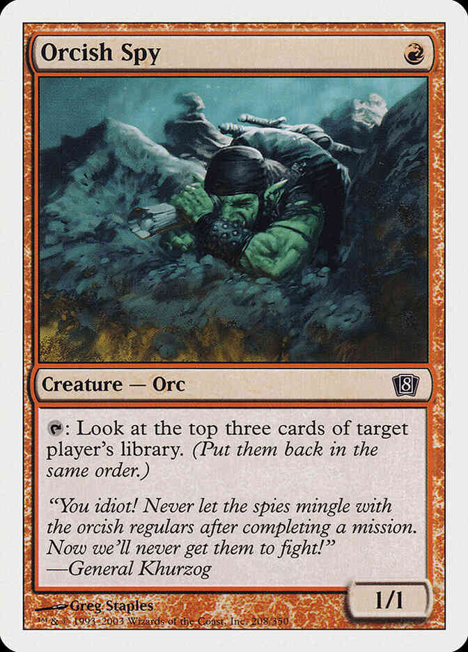 Orcish Spy [208] [Eighth Edition] [Non-Foil]