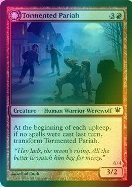 Tormented Pariah // Rampaging Werewolf [165] [Innistrad] [Foil]