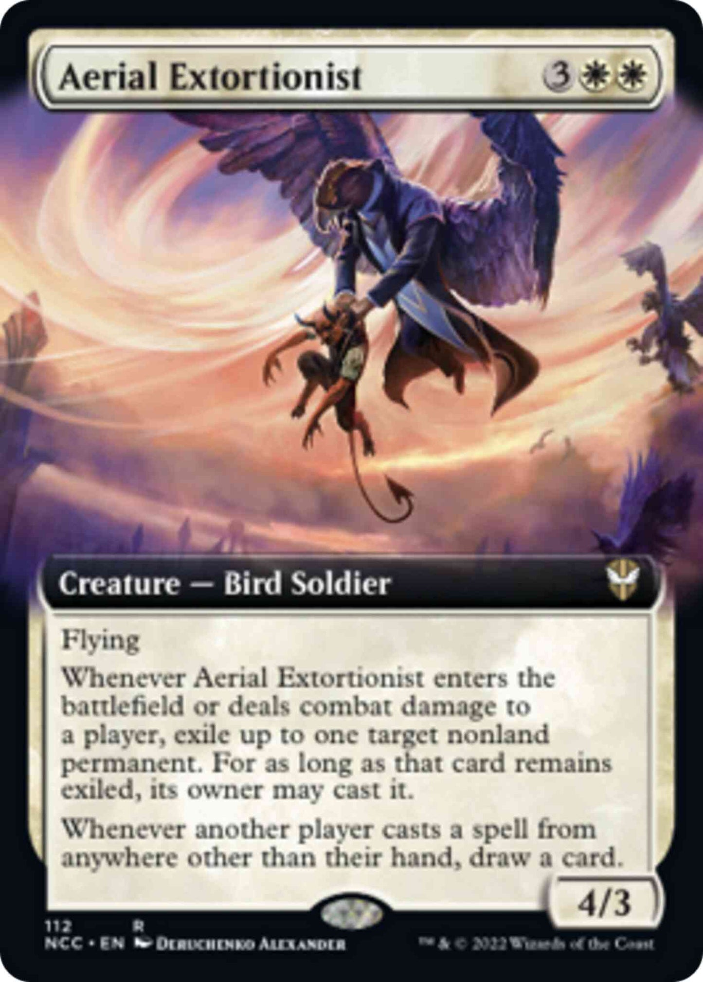 Aerial Extortionist [112] [Extended Art] [Streets of New Capenna: Commander] [Non-Foil]