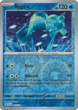 Regice - 042/159 - Uncommon [sv09-042] [Reverse Holo]